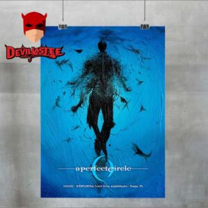 A Perfect Circle Tampa FL 2025 MIDFLORIDA Credit Union Amphitheater On May 8th Home Decor Poster Canvas