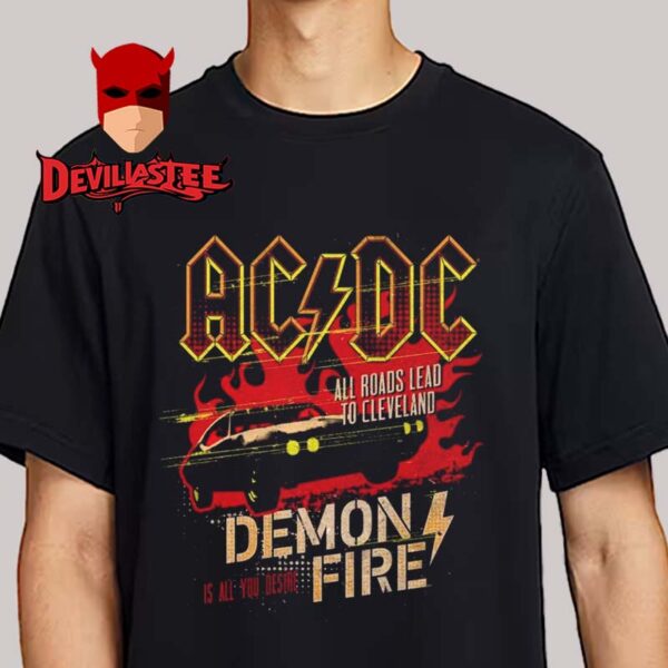 ACDC Cleveland 2025 Huntington Bank Field PWR UP Tour On May 28th Unisex T-Shirt