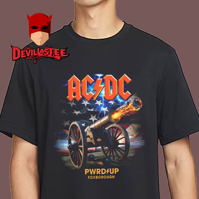 ACDC Foxborough 2025 Gillette Stadium MA On May 4th PWR UP Tour Unisex T-Shirt ACDC Foxborough 2025 Gillette Stadium MA On May 4th PWR UP Tour Unisex T-Shirt