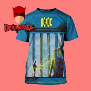 ACDC Landover MD 2025 Northwest Stadium On May 12th Pwr Up Tour All Over Print T-Shirt