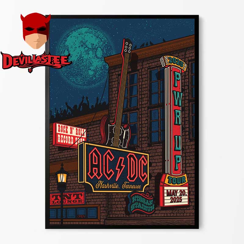 ACDC Nashville Tennesse 2025 Nissan Stadium On May 20th Home Decor Poster Canvas ACDC Nashville Tennesse 2025 Nissan Stadium On May 20th Home Decor Poster Canvas