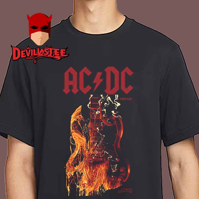ACDC Pittsburgh 2025 Acrisure Stadium On May 8th PWR UP Tour Unisex T-Shirt ACDC Pittsburgh 2025 Acrisure Stadium On May 8th PWR UP Tour Unisex T-Shirt