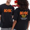 ACDC Warsaw Poland 2025 PGE Narodowy On July 7th Power Up World Tour Two Sided T-Shirt