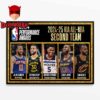 All NBA Second Team 2025 Season Performance Awards Home Decor Poster Canvas