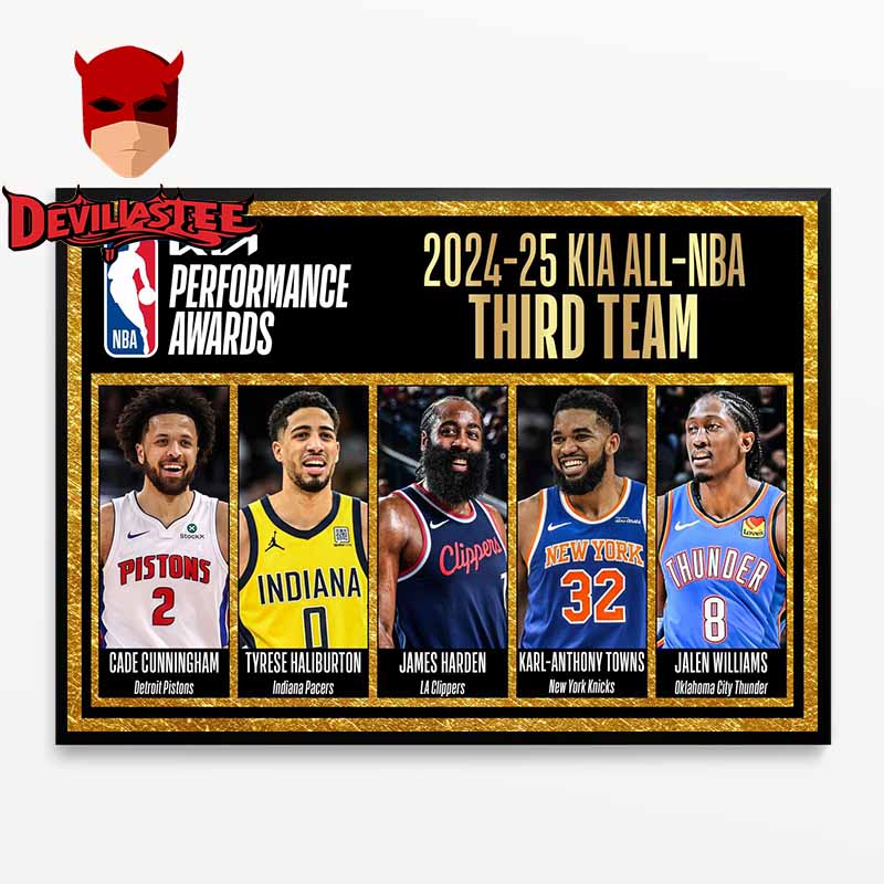 All NBA Third Team 2025 Season Performance Awards Home Decor Poster Canvas All NBA Third Team 2025 Season Performance Awards Home Decor Poster Canvas
