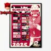 Atlanta Falcons NFL 2025 Schedule Home Decor Poster Canvas