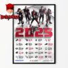 Baltimore Ravens 2025 NFL Schedule Home Decor Poster Canvas