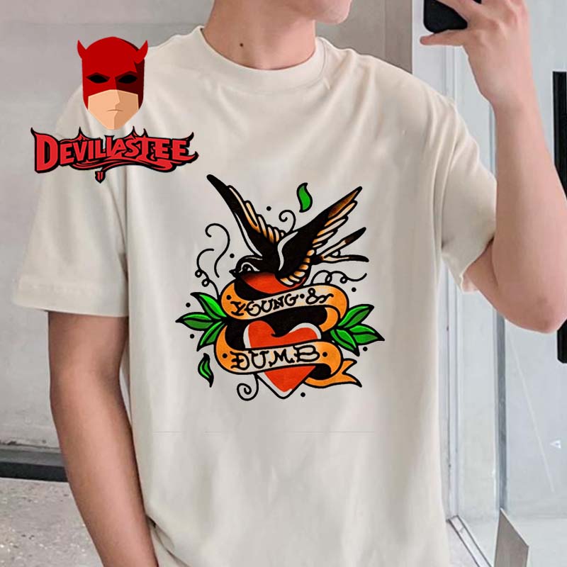 Avril Lavigne Young And Dumb New Song Single For Tour 2025 Tatoo Unisex T-Shirt Avril Lavigne Young And Dumb New Song Single For Tour 2025 Tatoo Unisex T-Shirt