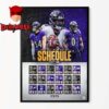 Atlanta Falcons NFL 2025 Schedule Home Decor Poster Canvas