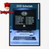 Baltimore Ravens 2025 NFL Schedule Home Decor Poster Canvas