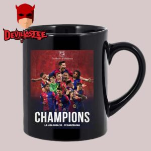 Barcelona 2025 Campeons La Liga Champions 28th Title The National Od Blaugrana Ceramic Mug Cup