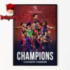 Barcelona 2025 La Liga Champions 28th Time Title Home Decor Poster Canvas