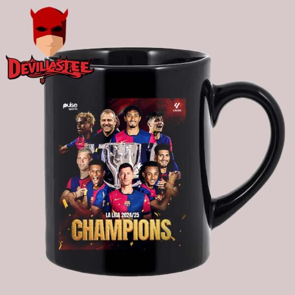 Barcelona La Liga Champions 2025 28th Time Ceramic Mug Cup