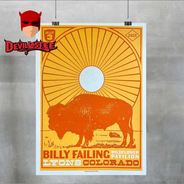 Billy Failing Lyons Colorado 2025 Wildflower Pavilion On May 3rd Home Decor Poster Canvas