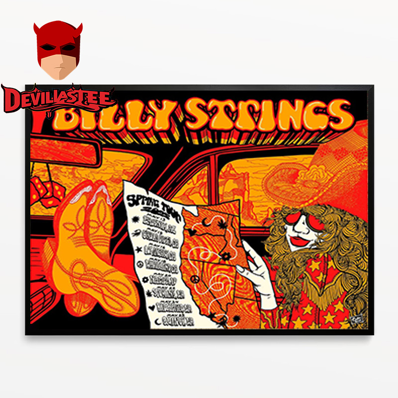 Billy Strings Spring Tour 2025 May 13th To 25th Outlaw Tour Home Decor Poster Canvas Billy Strings Spring Tour 2025 May 13th To 25th Outlaw Tour Home Decor Poster Canvas