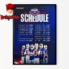 Carolina Panthers NFL 2025 Schedule Home Decor Poster Canvas