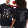 Cage The Elephant Tour 2025 Neon Pill Tour Dates Two Sided T-Shirt