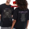 Cage The Elephant Tour 2025 Neon Pill Tour Dates Two Sided T-Shirt