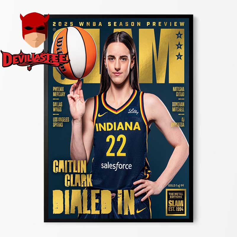 Caitlin Clark On Cover Of Slam Magazine 256 Issue 2025 Gold Metal Home Decor Poster Canvas Caitlin Clark On Cover Of Slam Magazine 256 Issue 2025 Gold Metal Home Decor Poster Canvas