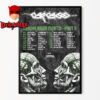 Carcass Tour 2025 Europa Rigor Mortis Tour Dates Home Decor Poster Canvas