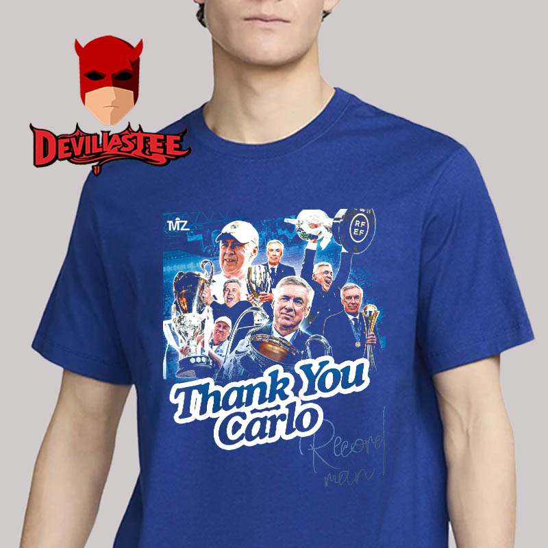 Carlo Ancelotti Leaves Real Madrid Thank You Carlo For Memories Unisex T-Shirt Carlo Ancelotti Leaves Real Madrid Thank You Carlo For Memories Unisex T-Shirt