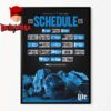 Buffalo Bills NFL 2025 Schedule Home Decor Poster Canvas