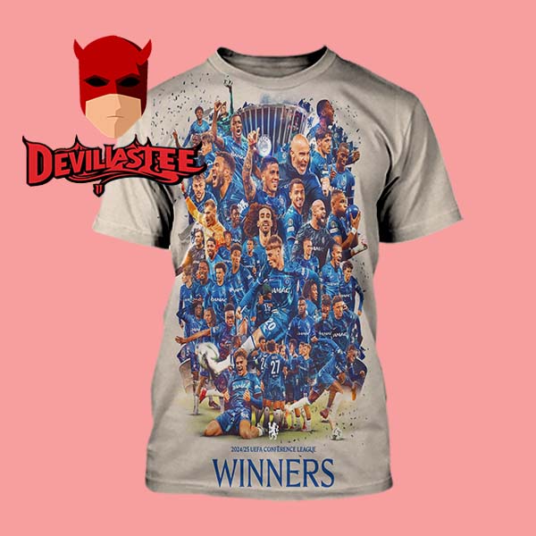 Chelsea UECL Conference League Winners Champions 2025 All Over Print T-Shirt Chelsea UECL Conference League Winners Champions 2025 All Over Print T-Shirt