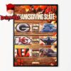 Cleveland Browns NFL 2025 Schedule Home Decor Poster Canvas