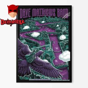 Dave Matthews Band Syracuse NY 2025 Empower Federal Credit Union Amphitheater On May 27th Home Decor Poster Canvas