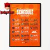 Detroit Lions NFL 2025 Schedule Home Decor Poster Canvas