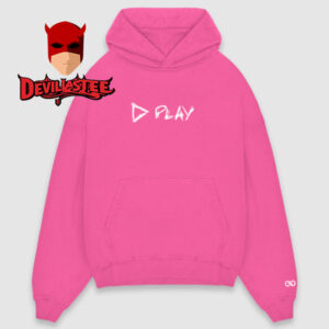Ed Sheeran Play Album Cover Pink All Over Print Hoodie