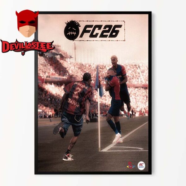 FC26 Cover Barcelona x Travis Scott Cactuc Jack Home Decor Poster Canvas