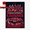 Florida Panthers 2025 Eastern Conference Champions Collage Regular Season Record Home Decor Poster Canvas
