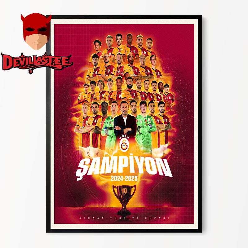 Galatasaray SK 2024 2025 Ziraat Turkiye Kupası Sampiyonu Home Decor Poster Canvas Galatasaray SK 2024 2025 Ziraat Turkiye Kupası Sampiyonu Home Decor Poster Canvas