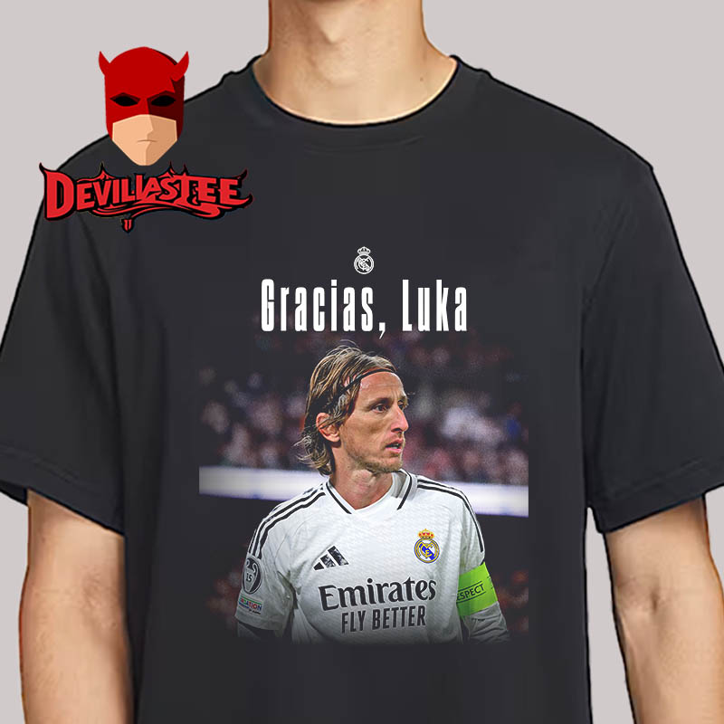 Gracias Luka Modric Announces Leaving Real Madrid Unisex T-Shirt Gracias Luka Modric Announces Leaving Real Madrid Unisex T-Shirt