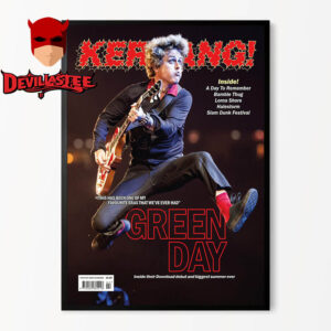 Green Day On The Cover Of The New Kerrang 2025 Home Decor Poster Canvas