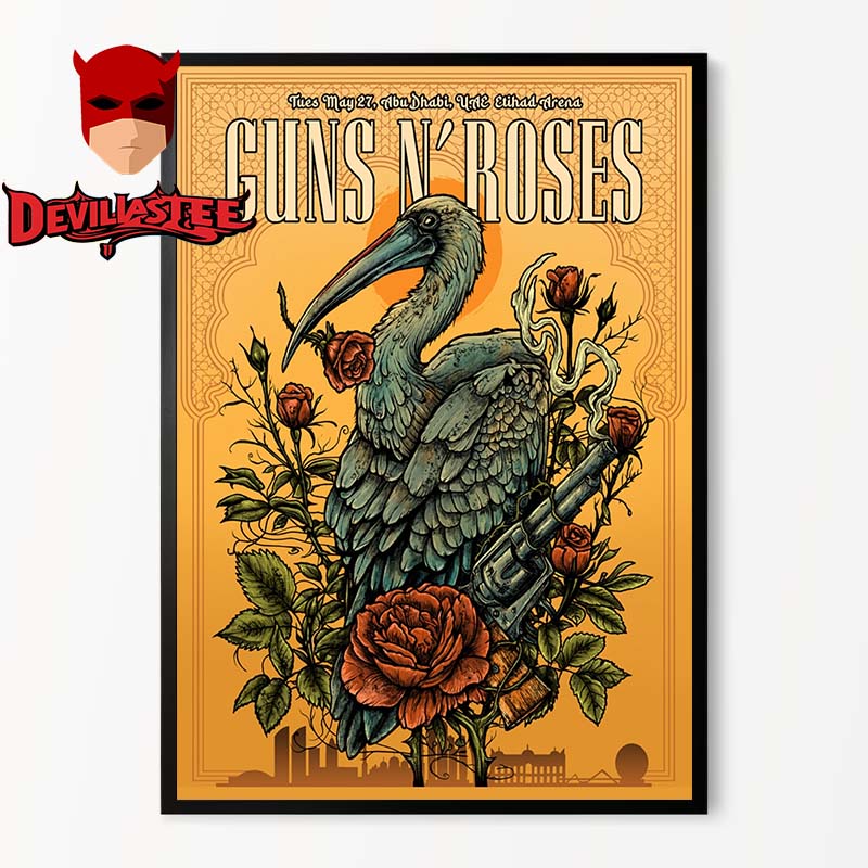 Guns N' Roses Abu Dhabi 2025 UAE Etihad Arena On May 27th Home Decor Poster Canvas Guns N' Roses Abu Dhabi 2025 UAE Etihad Arena On May 27th Home Decor Poster Canvas