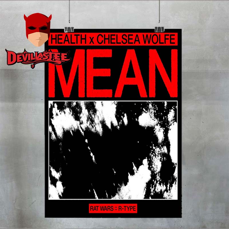 Heath x Chelsea Wolfe Mean Song Single Cover Home Decor Poster Canvas Heath x Chelsea Wolfe Mean Song Single Cover Home Decor Poster Canvas