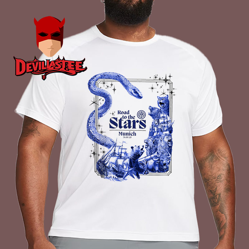 Inter Milan Road To The Stars Munich 2025 Champions League Finalists On May 31st Unisex T-Shirt Inter Milan Road To The Stars Munich 2025 Champions League Finalists On May 31st Unisex T-Shirt