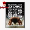 Indianapolis Colts NFL 2025 Schedule Home Decor Poster Canvas