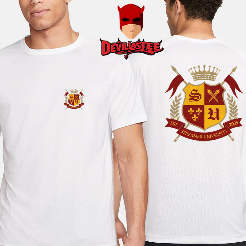 Kai Cenat Streamer University 2025 Logo Two Sided T-Shirt Kai Cenat Streamer University 2025 Logo Two Sided T-Shirt