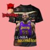 Lebron James All NBA Second Team 2025 Los Angeles Lakers Signed All Over Print T-Shirt