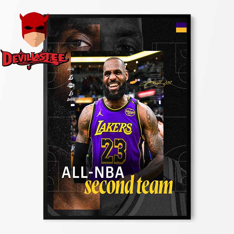 Lebron James All NBA Second Team 2025 Los Angeles Lakers Signed Home Decor Poster Canvas Lebron James All NBA Second Team 2025 Los Angeles Lakers Signed Home Decor Poster Canvas
