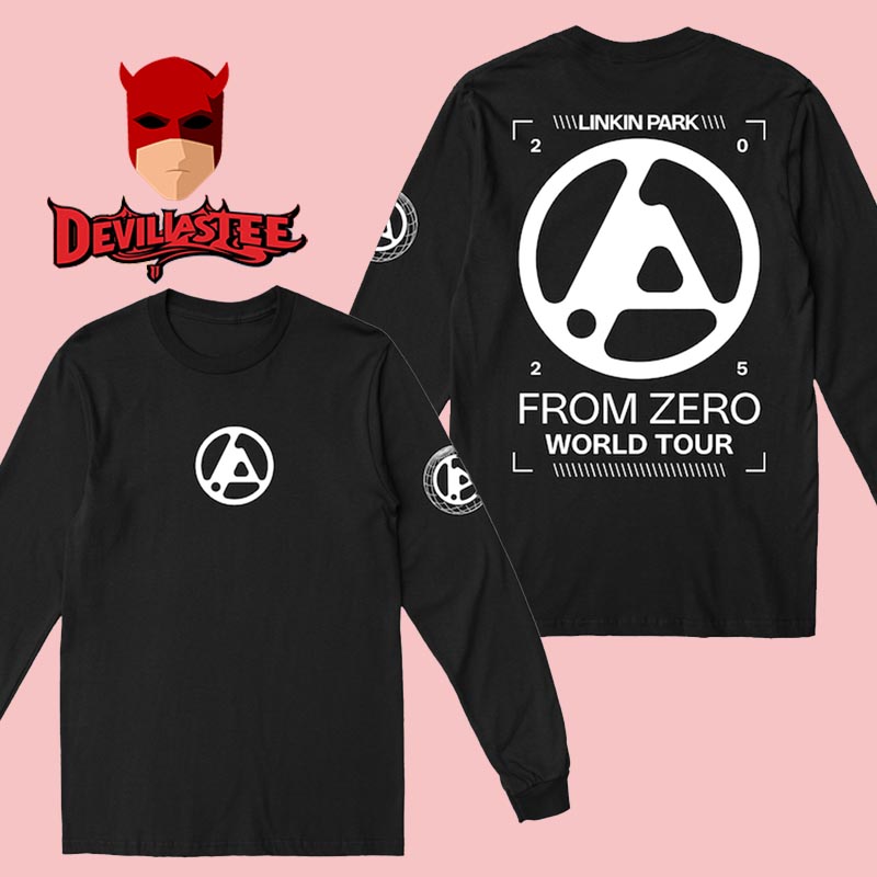 Linkin Park From Zero World Tour 2025 All Over Print Long Sleeve T-Shirt Linkin Park From Zero World Tour 2025 All Over Print Long Sleeve T-Shirt