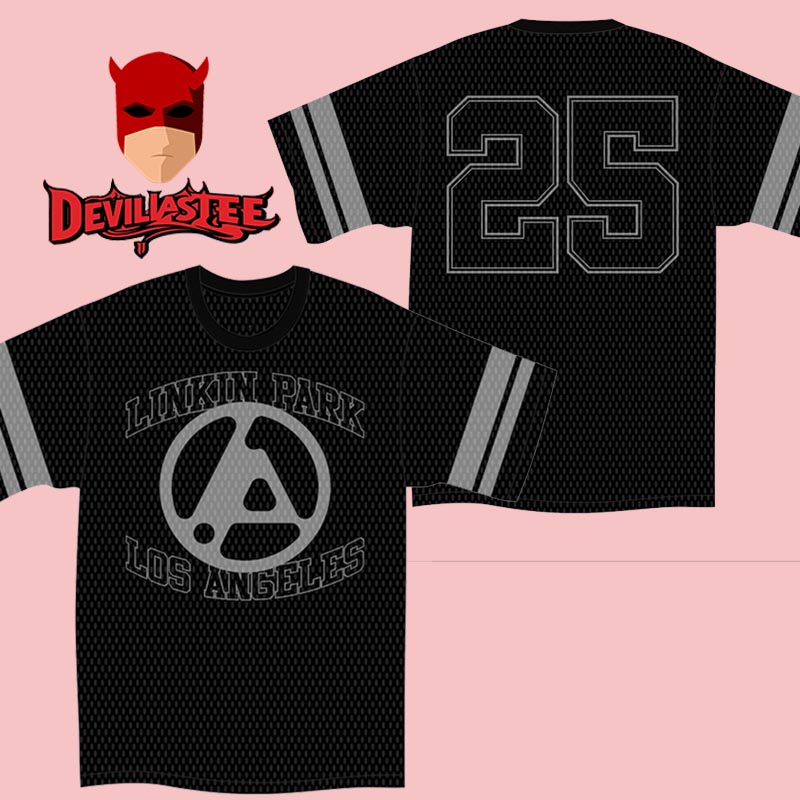 Linkin Park Los Angeles 2025 From Zero World Tour Football Jersey T-Shirt Linkin Park Los Angeles 2025 From Zero World Tour Football Jersey T-Shirt