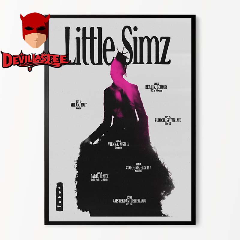 Little Simz Europe Tour 2025 Italy Germany Swizzerland Frane Netherland Australia Tour Dates Home Decor Poster Canvas Little Simz Europe Tour 2025 Italy Germany Swizzerland Frane Netherland Australia Tour Dates Home Decor Poster Canvas