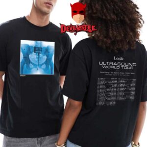 Lorde Tour 2025 Ultrasound World Tour Dates Virgin Two Sided T-Shirt