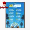 Kansas City Chiefs NFL 2025 Schedule Home Decor Poster Canvas