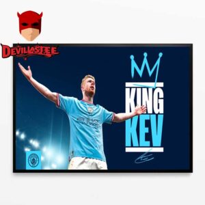 Manchester City King Kev Kevin De Bruyne Signed Signature Home Decor Poster Canvas