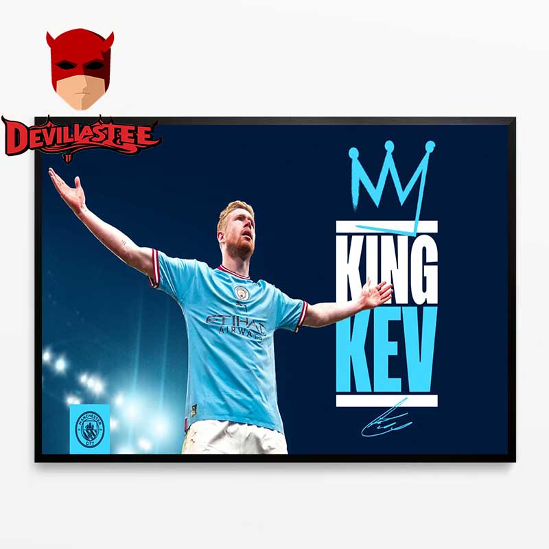 Manchester City King Kev Kevin De Bruyne Signed Signature Home Decor Poster Canvas Manchester City King Kev Kevin De Bruyne Signed Signature Home Decor Poster Canvas